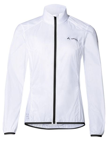 Kurtka rowerowa W Matera Air Jacket. Białe kurtki damskie Vaude, bez wzorów, z materiału, bez kaptura. Za 339.00 zł.