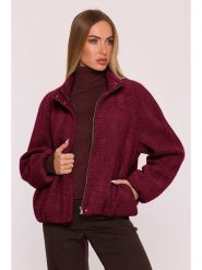 Made of emotion Kurtka przejściowa w kolorze bordowym rozmiar: S/M. Czerwone kurtki damskie Made Of Emotion, m, bez wzorów, bez kaptura. Za 309.99 zł.