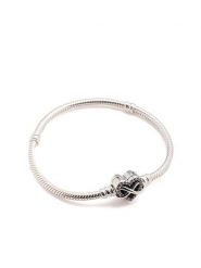 Pandora Srebrna bransoletka "Family Forever And Always" rozmiar: 20. Szare bransoletki damskie Pandora, srebrne. Za 314.05 zł.