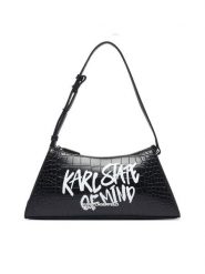 Karl Lagerfeld Jeans Torebka B3W30288 Czarny. Czarne torebki klasyczne damskie Karl Lagerfeld Jeans, z jeansu, bez dodatków. Za 505.99 zł.