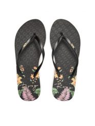 Roxy Japonki ARJL100950 Czarny. Czarne klapki damskie Roxy, bez wzorów, z syntetyku, bez obcasa, bez zapięcia. Za 59.99 zł.