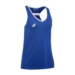 Koszulka tenisowa damska Babolat Play Tank Top. Niebieskie koszulki damskie BABOLAT, l, bez wzorów, bez kołnierzyka, bez ramiączek. Za 139.99 zł.
