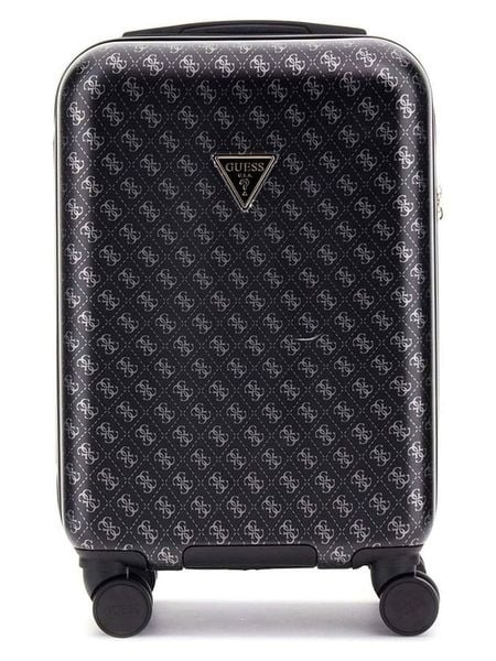 Guess Walizka w kolorze antracytowym - 33 x 54 x 22 cm rozmiar: onesize. Czarne walizki Guess, z aplikacjami, z materiału. Za 565.99 zł.