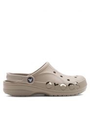 Crocs Klapki C-BAYA CLOG 10126-2V3 Beżowy. Brązowe klapki damskie Crocs, bez wzorów, z materiału, bez obcasa, bez zapięcia. Za 159.99 zł.