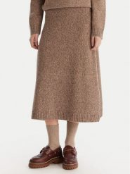 Weekend Max Mara Spódnica midi Barnaba 2525306012 Brązowy Regular Fit. Brązowe spódnice damskie Weekend Max Mara, xs, bez wzorów, z wełny, midi. Za 979.99 zł.