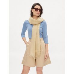 Szal Weekend Max Mara. Brązowe szaliki damskie Weekend Max Mara, bez wzorów. Za 629.99 zł.