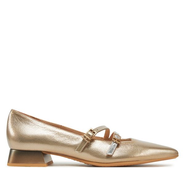 Półbuty Hispanitas. Żółte półbuty damskie Hispanitas, bez wzorów, bez obcasa, na płaskiej podeszwie, bez zapięcia. Za 299.99 zł.