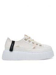 Inuikii Trampki Matilda Canvas Low 30102-025 Biały. Białe trampki damskie Inuikii, bez wzorów, z materiału, bez zapięcia. Za 659.99 zł.