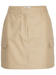 MOSS COPENHAGEN Spódnica "Josefine" w kolorze beżowym rozmiar: XL. Brązowe spódnice damskie Moss Copenhagen, na co dzień, xl, bez wzorów, z bawełny, mini. Za 96.60 zł.