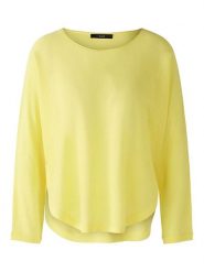 Oui Sweter w kolorze żółtym rozmiar: 36. Żółte swetry klasyczne damskie Oui, z bawełny, bez kołnierzyka. Za 126.99 zł.