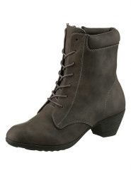 Heine Botki w kolorze szarobrązowym rozmiar: 38. Brązowe botki damskie Heine, eleganckie, bez obcasa, bez zapięcia. Za 104.99 zł.
