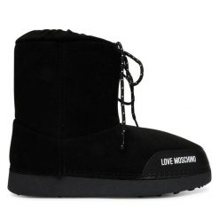 Śniegowce LOVE MOSCHINO. Czarne śniegowce damskie Love Moschino. Za 709.99 zł.