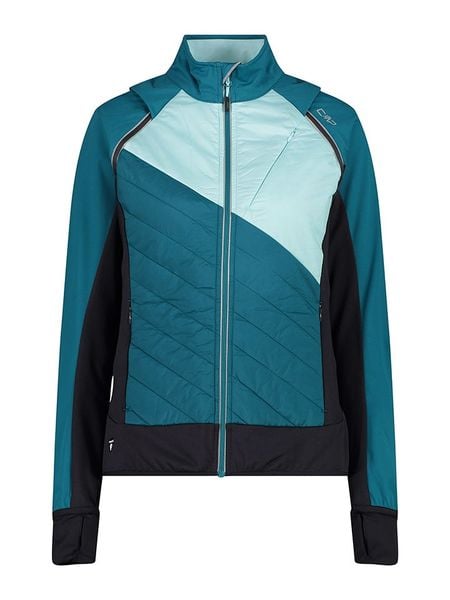 CMP Kurtka funkcyjna w kolorze turkusowo-czarnym rozmiar: 40. Czarne kurtki sportowe damskie CMP, s, bez wzorów, z materiału, bez kaptura. Za 201.08 zł.