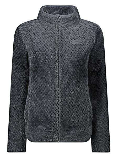 Geographical Norway Kurtka polarowa "Tadaba" w kolorze antracytowym rozmiar: S. Czarne kurtki damskie Geographical Norway, s, bez wzorów, z polaru, bez kaptura. Za 100.52 zł.