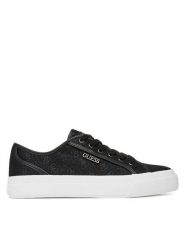 Guess Tenisówki FLTJX9 FAL12 Czarny. Czarne trampki damskie Guess, z aplikacjami, z materiału, bez zapięcia. Za 319.99 zł.