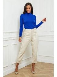 Soft Cashmere Golf w kolorze niebieskim rozmiar: 34/36. Niebieskie golfy damskie Soft Cashmere, bez wzorów, z kaszmiru, bez ramiączek. Za 91.77 zł.