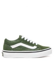 Vans Tenisówki Old Skool VN000E9RZ3R1 Khaki. Brązowe buty sportowe chłopięce Vans, ze skóry, bez zapięcia. Za 219.99 zł.