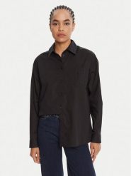 Liu Jo Koszula UF5240 T039A Czarny Regular Fit. Czarne koszule damskie Liu Jo, bez wzorów, z bawełny, bez kołnierzyka, bez ramiączek. Za 639.99 zł.
