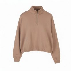 American Eagle Outfitters damska bluza oversize z półzamkiem, różowa. Brązowe bluzy damskie 55PROTEC, m, bez wzorów, z bawełny, bez kaptura. Za 260.99 zł.