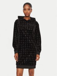 Armani Exchange Sukienka codzienna 6DYA89 YJLGZ 52AL Czarny Regular Fit. Czarne sukienki damskie Armani Exchange, bez wzorów, z syntetyku, bez ramiączek. Za 249.99 zł.