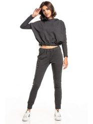 Tessita Bluza w kolorze szarym rozmiar: M/L. Czarne bluzy damskie Tessita, l, bez wzorów, z kapturem. Za 97.05 zł.