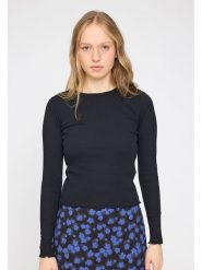 MAZINE Koszulka "Malbis" w kolorze czarnym rozmiar: M. Czarne bluzki damskie MAZINE, m, bez wzorów, z bawełny, bez kołnierzyka, bez ramiączek. Za 60.99 zł.