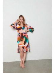 &Co Woman Sukienka "Alessia" ze wzorem rozmiar: M. Sukienki damskie &Co Woman, bez wzorów, z tkaniny, bez ramiączek. Za 150.72 zł.