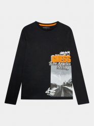 Guess Bluzka L3BI19 I3Z14 Czarny Regular Fit. Czarne t-shirty i koszulki chłopięce Guess, z aplikacjami, z bawełny, bez kołnierzyka, bez ramiączek. Za 129.99 zł.
