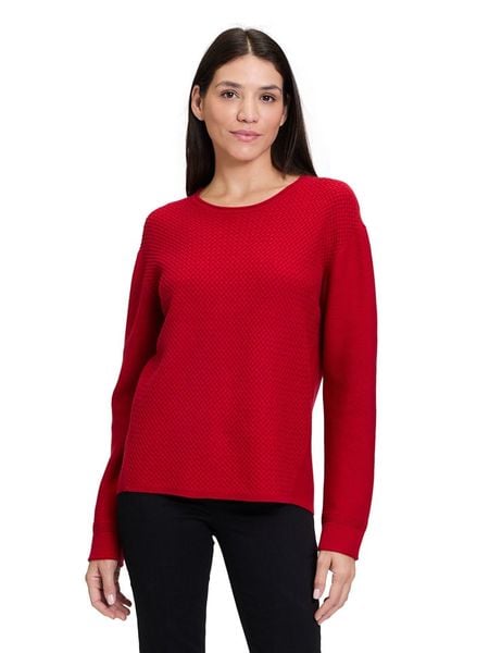 Betty Barclay Sweter w kolorze czerwonym rozmiar: 46. Czerwone swetry klasyczne damskie Betty Barclay, bez kołnierzyka. Za 113.99 zł.