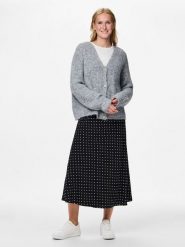 Pieces Kardigan w kolorze szarym rozmiar: L. Szare kardigany damskie Pieces, l, bez wzorów, prążkowane. Za 162.87 zł.