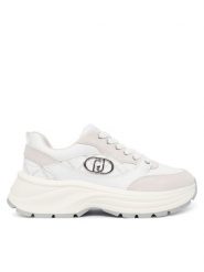 Liu Jo Sneakersy Eva 06 BF5035 PX740 Biały. Białe obuwie sportowe damskie Liu Jo, ze skóry, bez zapięcia. Za 759.99 zł.
