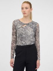 Orsay Koszulka w kolorze szarym rozmiar: XS. Szare koszulki damskie Orsay, xs, bez wzorów, bez kołnierzyka, bez ramiączek. Za 34.99 zł.