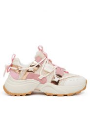 Steve Madden Sneakersy Tazmania SM11002419 Biały. Białe obuwie sportowe damskie Steve Madden, ze skóry, bez zapięcia. Za 369.99 zł.