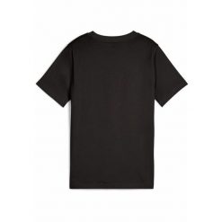 Młodzieżowa koszulka Essentials Logo Lab Summer PUMA Black. Czarna bluzki damskie Puma, m, bez wzorów, z gumy, bez kołnierzyka, bez ramiączek. Za 290.00 zł.