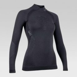Koszulka termoaktywna damska Lady Fusyon Uw Shirt Lg Sl Turtleneck. Czarne koszulki damskie Uyn, m, bez wzorów, z polaru, bez kołnierzyka, bez ramiączek. Za 519.00 zł.