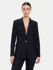 Morgan Marynarka 241-VTACA.F Granatowy Regular Fit. Niebieskie marynarki i żakiety damskie Morgan, bez wzorów, z bawełny. Za 399.99 zł.