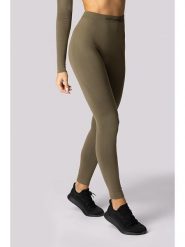 Spaio Legginsy termiczne "Alpha" w kolorze khaki rozmiar: M. Brązowe legginsy damskie Spaio, m, bez wzorów, z materiału. Za 89.95 zł.