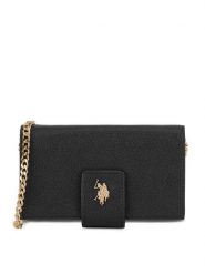 U.S. Polo Assn. Torebka BIUXT8390WVP Czarny. Czarne listonoszki damskie U.S. Polo Assn., bez wzorów, z tworzywa sztucznego, bez dodatków. Za 132.99 zł.