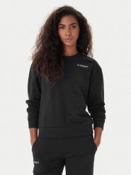 Kappa Bluza Logo Fekka 371M5EW Czarny Regular Fit. Czarne bluzy damskie Kappa, l, bez wzorów, z bawełny, bez kaptura. Za 69.99 zł.