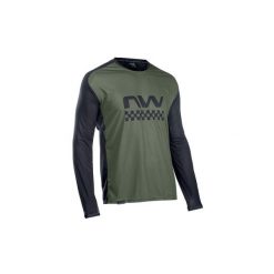 Koszulka rowerowa mtb NORTHWAVE EDGE Jersey LS zielona. Czarne koszulki damskie Northwave, xl, bez wzorów, z jersey, bez kołnierzyka, bez ramiączek. Za 311.50 zł.