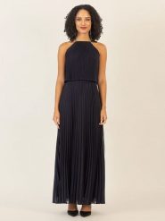 APART Sukienka w kolorze granatowym rozmiar: 40. Niebieskie sukienki damskie Apart, z aplikacjami, bez ramiączek. Za 260.99 zł.