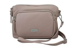 Listonoszka skórzana BARBERINI'S Różowa pudrowa 990-18. Czerwone shopper bag Barberinis, bez wzorów, ze skóry, małe, bez dodatków. Za 239.99 zł.