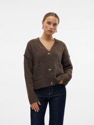 Vero Moda Kardigan w kolorze brązowym rozmiar: M. Brązowe kardigany damskie Vero Moda, m, bez wzorów, z wełny. Za 131.95 zł.