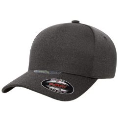 Czapka Z Daszkiem 110 Unipanel Melange. Szare czapki z daszkiem damskie FLEXFIT, bez wzorów, z elastanu. Za 92.99 zł.