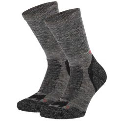 Skarpety turystyczne - Wełna Merino - Multi antracyt - 2 pary. Szare skarpetki damskie XTREME, bez wzorów, z wełny. Za 128.95 zł.