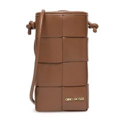 Torebka na telefon GINO ROSSI. Brązowe listonoszki damskie Gino Rossi, bez wzorów, bez dodatków. Za 79.99 zł.