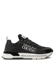 Versace Jeans Couture Sneakersy 77VA3SA9 ZS904 Czarny. Czarne obuwie sportowe damskie Versace Jeans Couture, z jeansu, bez zapięcia. Za 539.99 zł.
