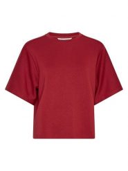 MOSS COPENHAGEN Bluza w kolorze bordowym rozmiar: S/M. Czerwone bluzy damskie Moss Copenhagen, m, bez wzorów, bez kaptura. Za 139.95 zł.