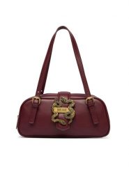 Just Cavalli Torebka Iconic Snakes 81RA4BA5 ZSA89 Czerwony ciemny. Czerwone torebki klasyczne damskie Just Cavalli, ze skóry, bez dodatków. Za 819.99 zł.