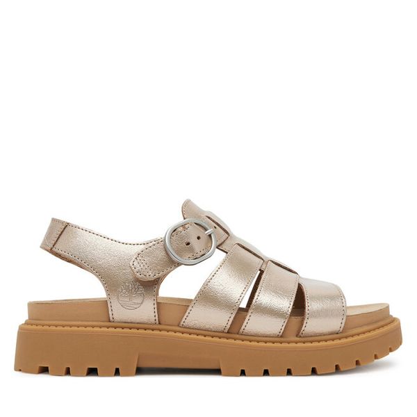 Sandały Timberland. Żółte sandały damskie Timberland, bez wzorów, bez obcasa, na płaskiej podeszwie, bez zapięcia. Za 499.99 zł.